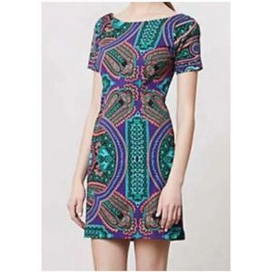 Anthropologie Plenty by Tracy Reese Baga Mini Shift Dress Sz. 4